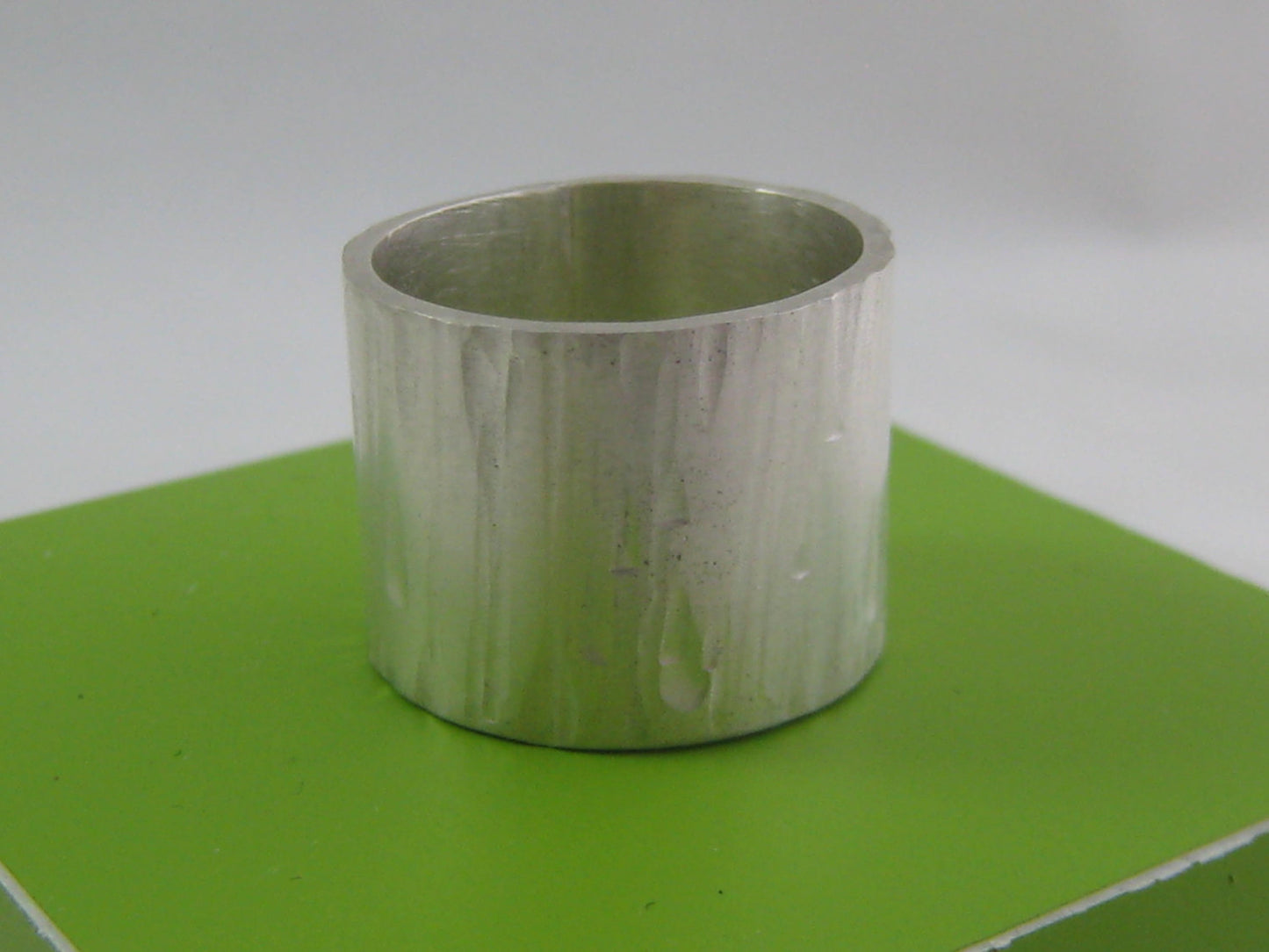 Silver Bark Wide Ring