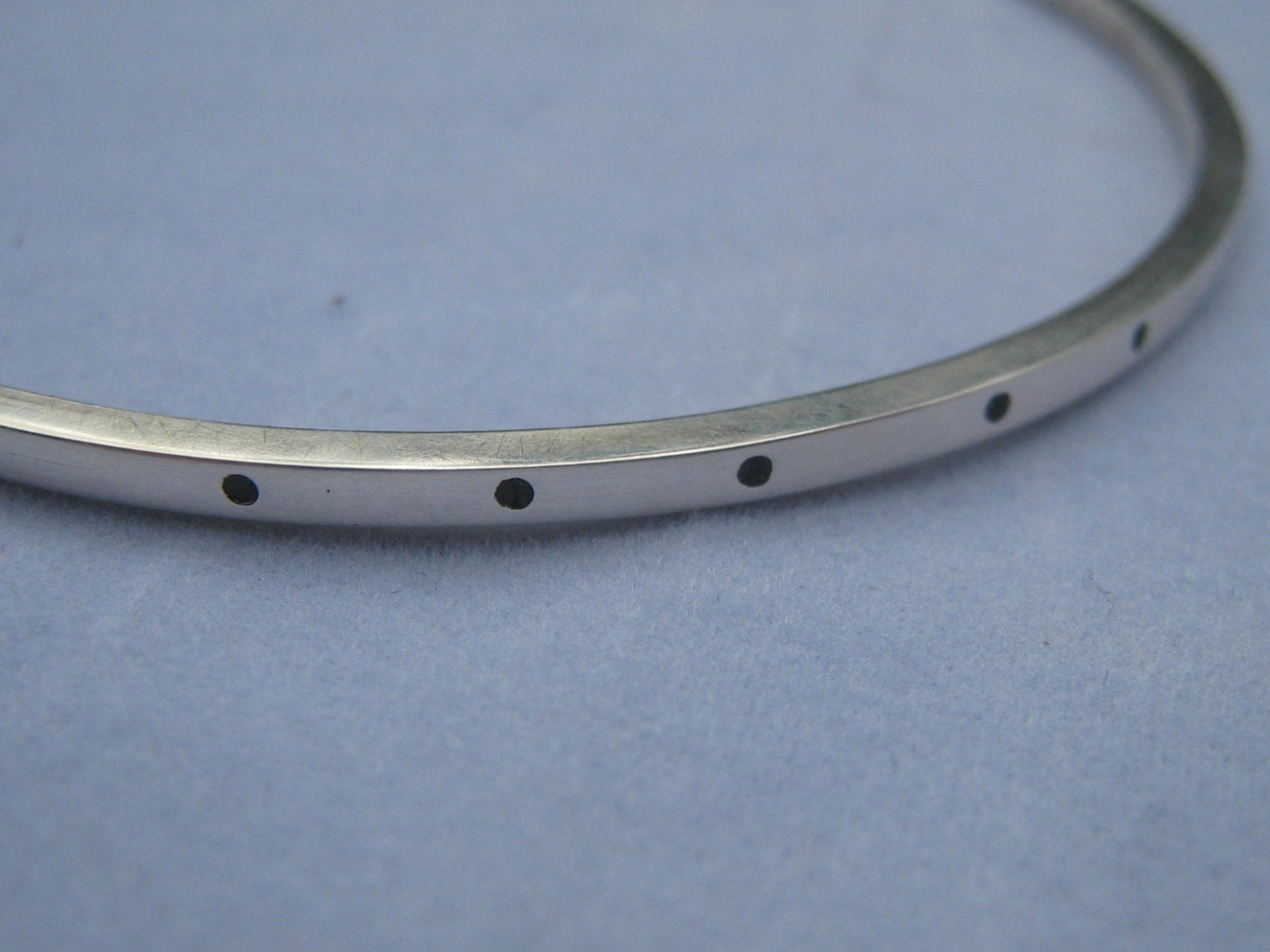 Oval Sterling Silver Bangle