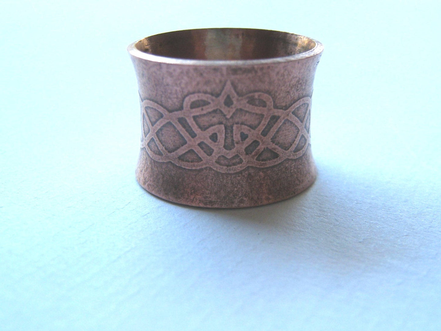 Copper Anti-Clastic Celtic Ring
