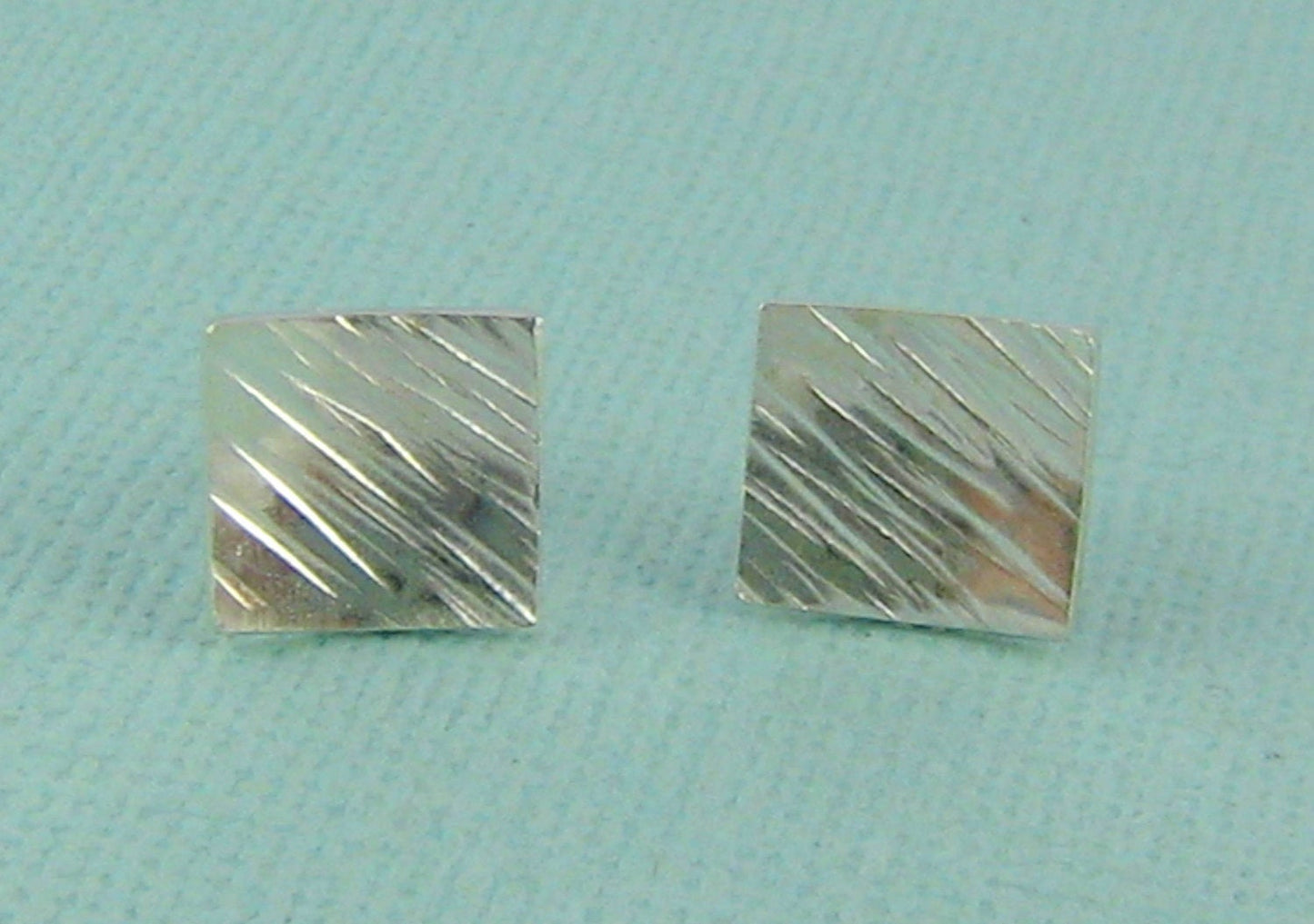 Square Textured Post Earrings