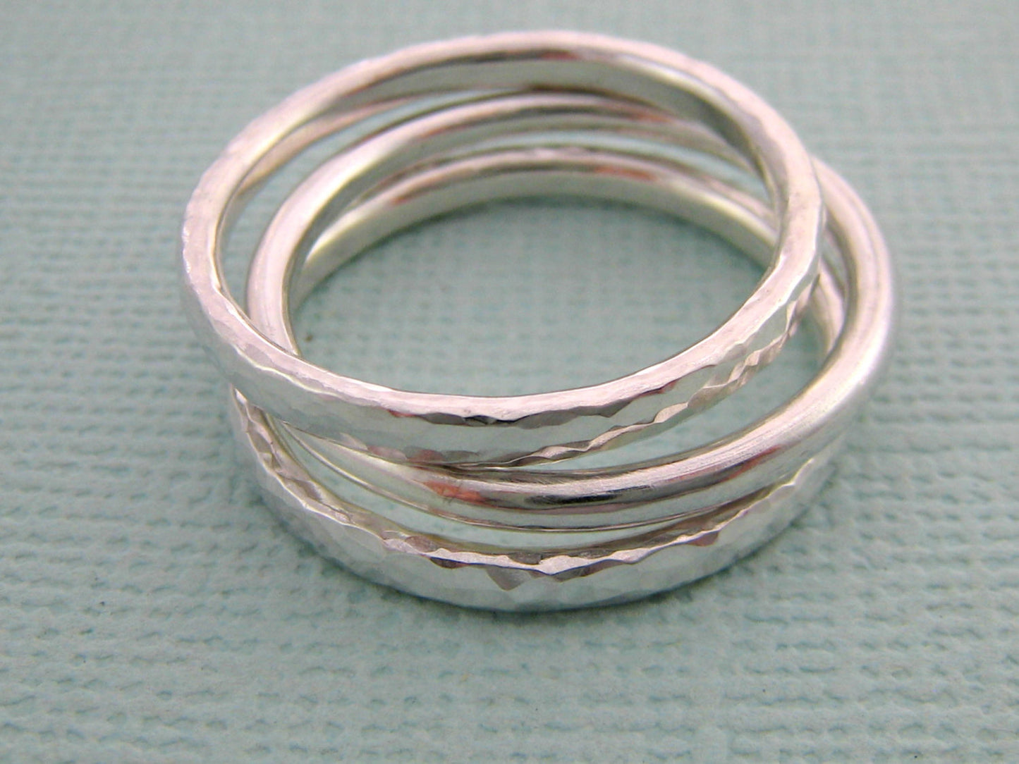 Hammered Stacking Rings