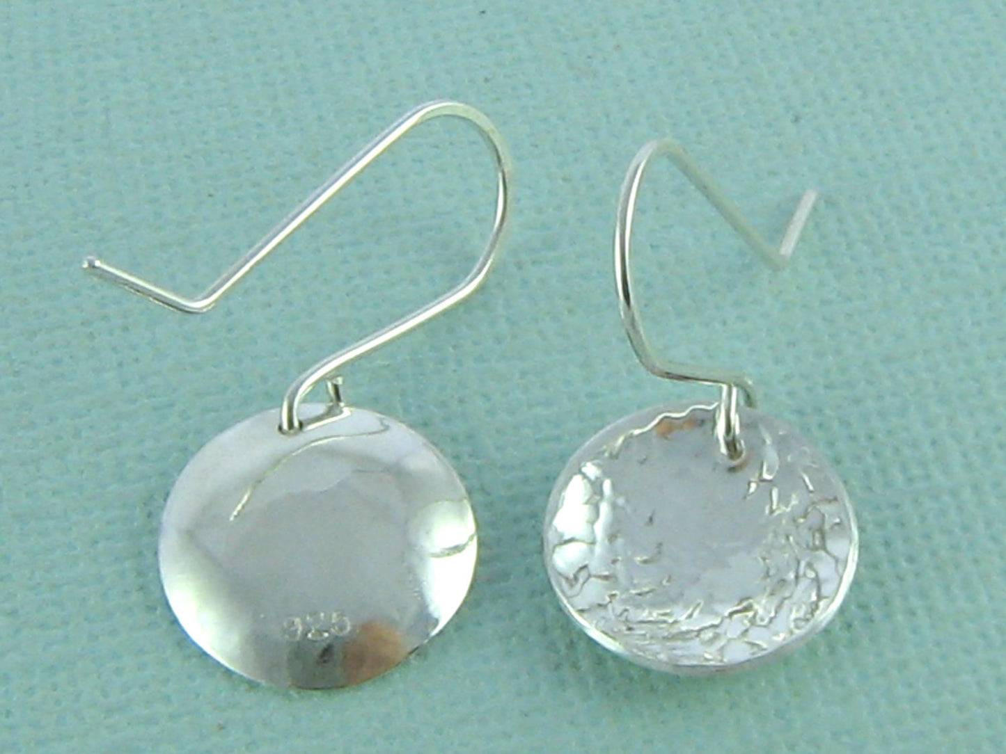 Hammered Disc Earrings