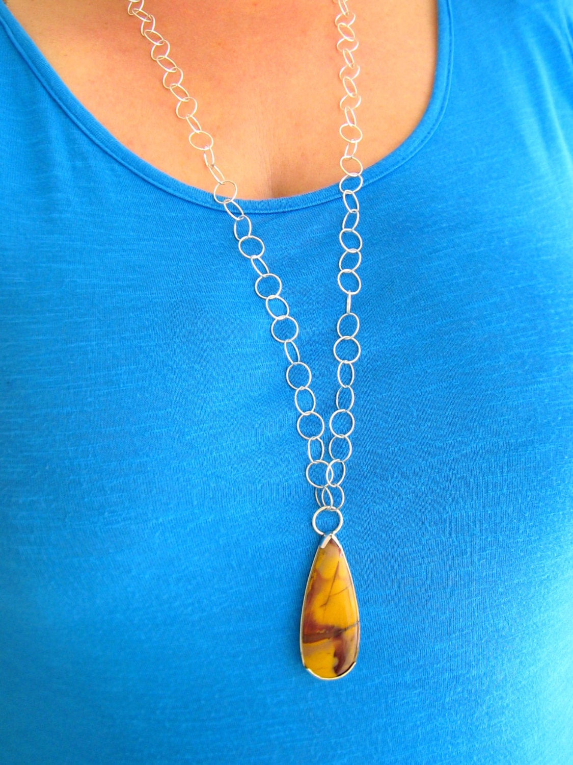 Mookaite Teardrop Necklace