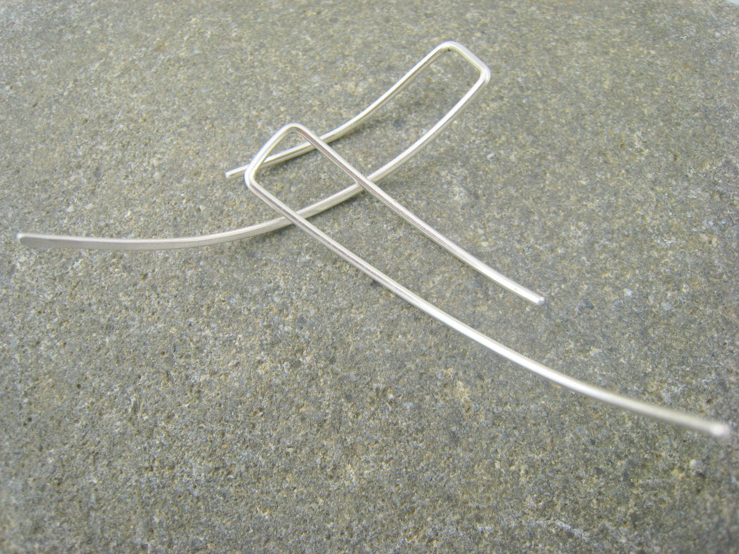 Sterling Silver Wire Ear Climbers